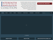 Tablet Screenshot of interfaithimmigration.org